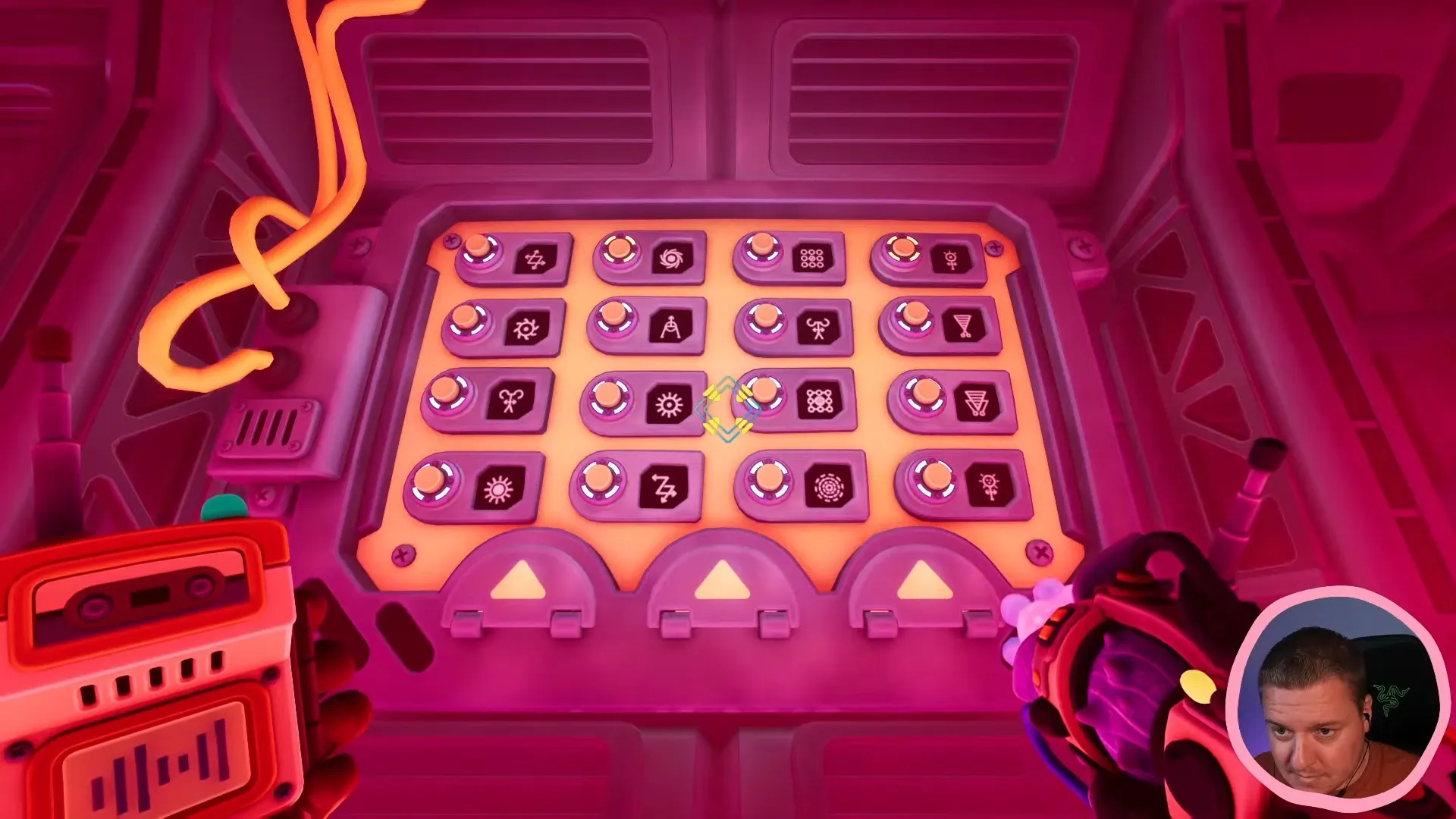 We Were Here Tomorrow laboratory symbol button grid