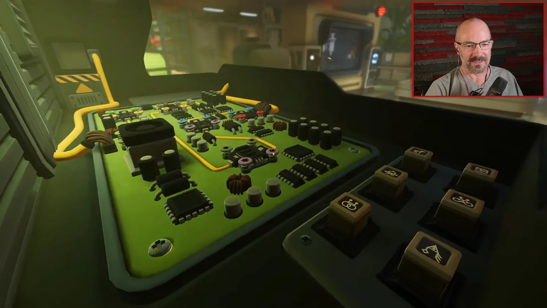 Circuit board interior and socket symbols